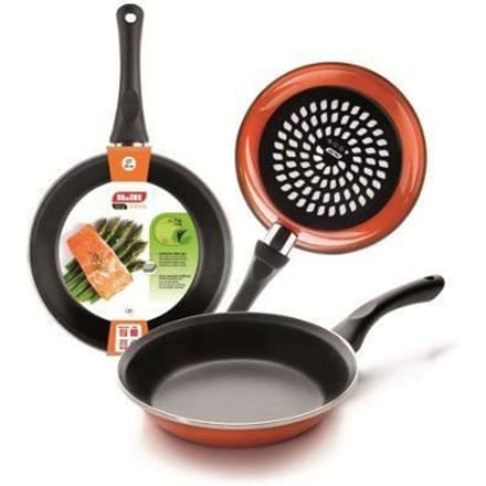 Koekenpan - IBILI - Nieuw Oranje - 24 cm - Geëmailleerd Staal - Anti-aanbak - Inductiegeschikt oranje
