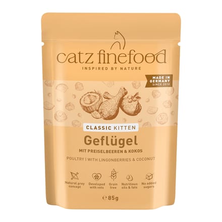 catz finefood Kitten 8 x 85 g - Nr. 03 Gevogelte