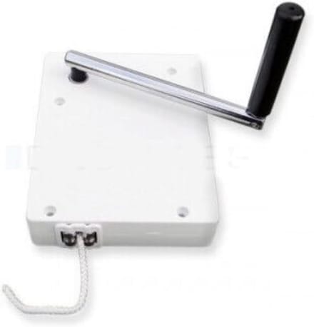 Roller Blind Winder - Riemwikkelaar - Rolluik Reparatie - Schroefbaar Mini Systeem - 9.5cm Gatafstand - Wit