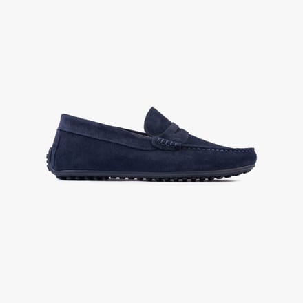 Omnio bjorn loafers heren navy suède