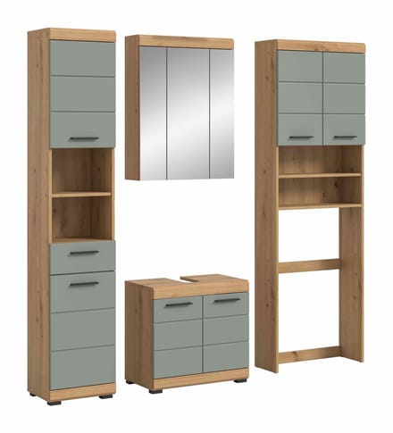 Scout badkamercombinatie salie MDF TZ Artisan eiken NB - 34x190x191cm