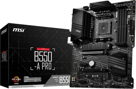 Micro Star International Computer B550-A PRO Moederbord Socket AMD AM4 Vormfactor ATX Moederbord chipset AMD® B550