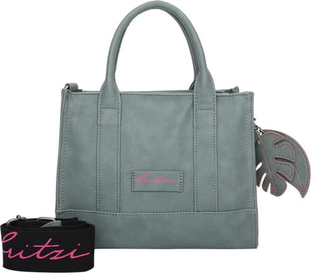 Fritzi aus Preußen Schoudertas Handtas Eco Square Crossbody Bag Leaf Groene