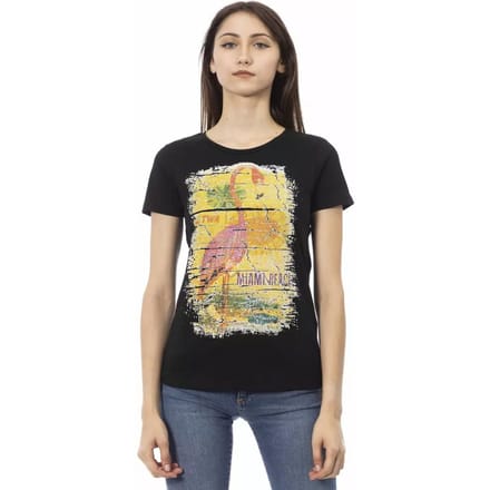 Flamingo Print T-Shirt Casual Stijl