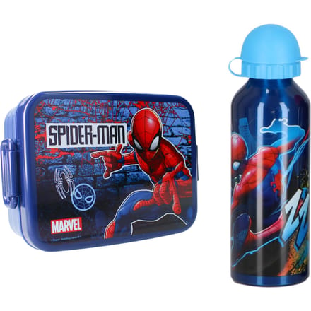 Spiderman lunchset; lunchbox en drinkfles