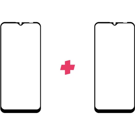 DuoPack: Motorola Moto E7 Plus screenprotector gehard glas Edge to Edge