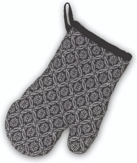 Ovenhandschoen, Zwart/Wit Patroon - Kela | Gianna