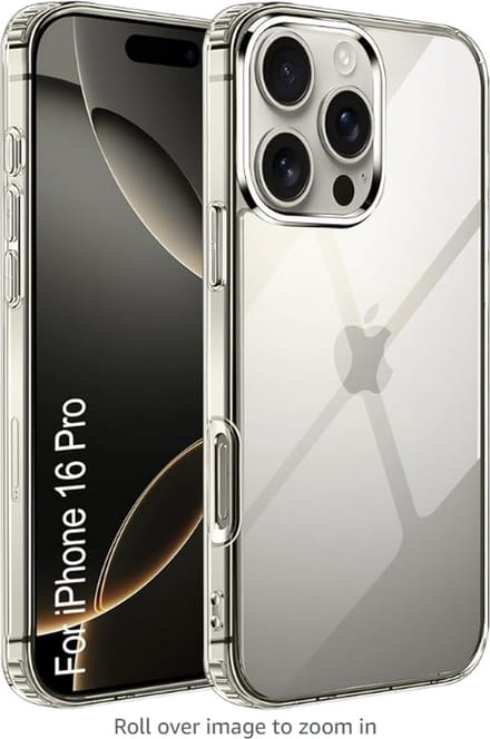 For iPhone 16 Pro Back Case Cover |Ultra Hybrid Camera and Drop Protection Back Case Cover for iPhone 16 Pro