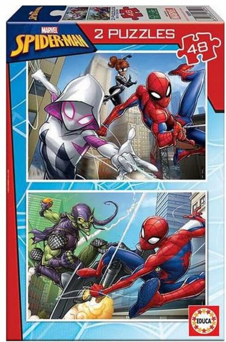 2-delige puzzel x 48 pièces Spiderman Marvel