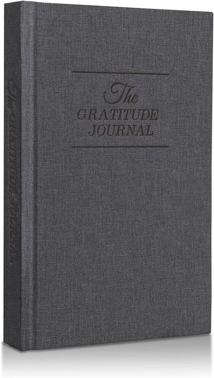 Dankbaarheid Journal - Levensplanner Dagboek - Persoonlijke Groei - Geleide Oefeningen - A4 Formaat - Grijs