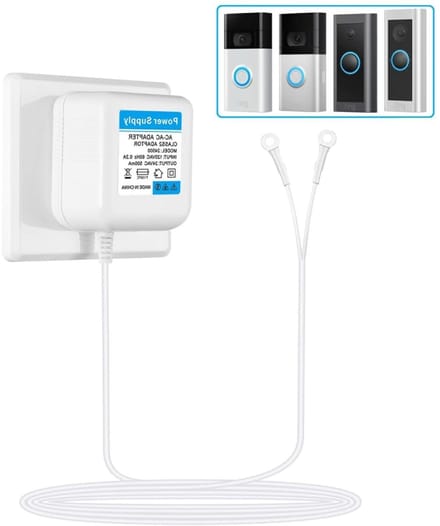Deurbel Transformator - Adapter Stekker - Slimme Thermostaat Voeden - 24V AC Output - 500mA - Wit