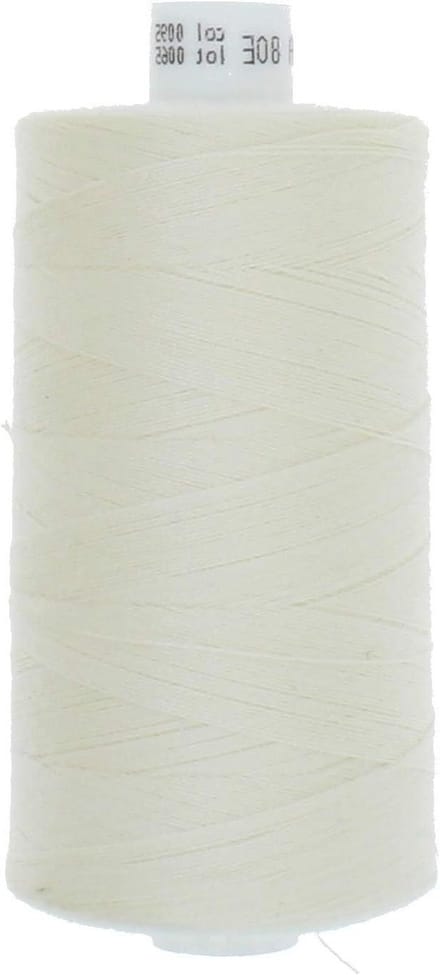 Naaigaren Polyester - Universeel Garen - Kleding Maken - Hoge Scheurvastheid - 1000 Meter - Naturel