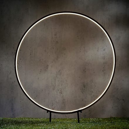 Luca Lighting Tuinsteker Neon Cirkel 60cm 185 LED Klassiek Wit – Zwart