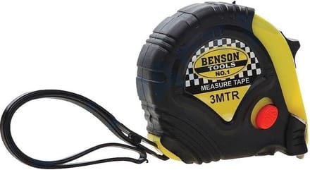 Benson Rolmaat met broekklem - 3 meter - 16 mm - meetgereedschap