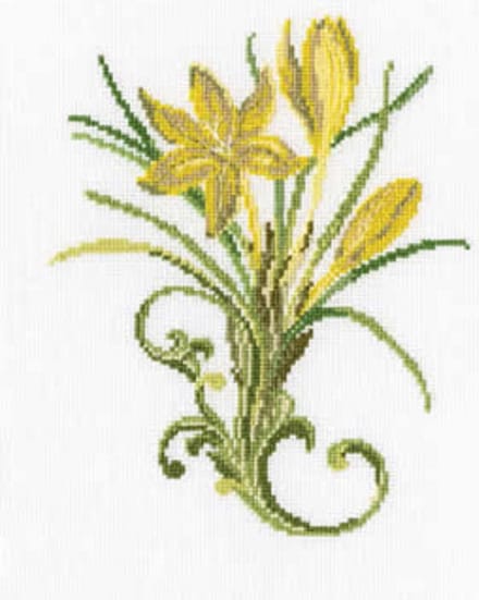 Borduurpakket - Yellow Snowdrops