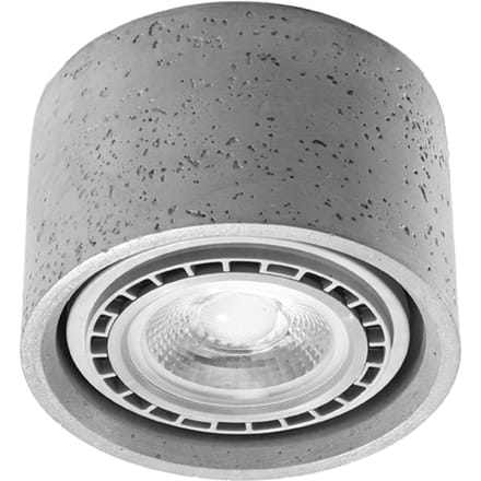 Betonnen plafondlamp Sollux Lighting Basic 1