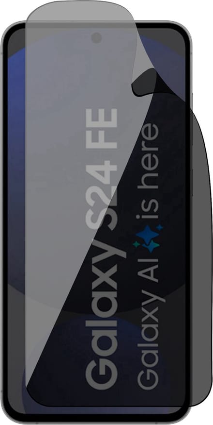 Privacy Screenprotector geschikt voor Samsung Galaxy S24 FE - 1x FlexGuard Screen Protector