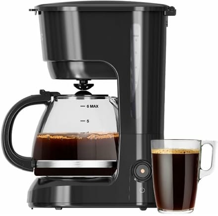 Drip Koffiemachine Solac CF4037 Zwart 600 W 6 Kopjes 6 Stuks