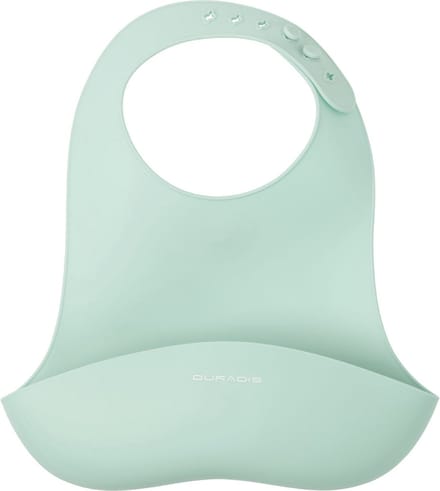 Duradis - Siliconen slabbetje met opvangbakje - Mint Green