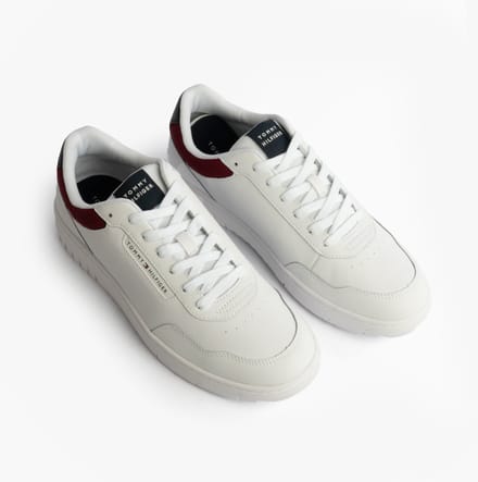 Tommy Hilfiger Th Basket Core Lth Heren Court Sneakers Rwb