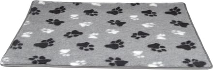 Hundos Vetbed met voetprint Maat S 72x48 cm Grijs met voetprint