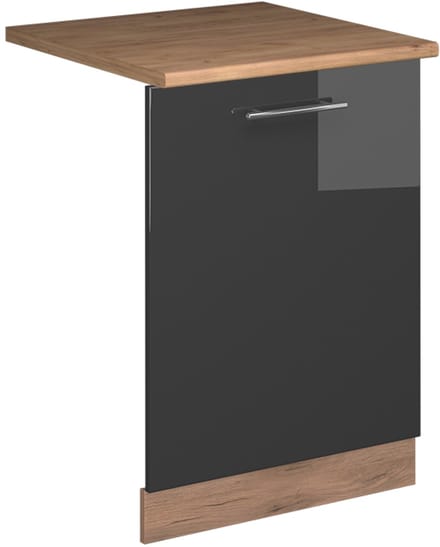 Vicco Fame-Line Vaatwasserfrontpaneel – 60 cm, WB Eik Antraciet Hoogglans