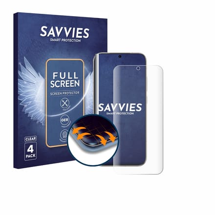 Savvies - Screenprotector voor Honor Magic 8 - Folie Beschermfolie transparant volledig dekking 4 Stuks