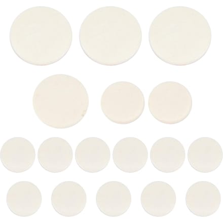 17 Stuks Klarinet Klankgat Pads Bb Klarinet Matten Pakkingen Muziekinstrument AccessoiresM01737 white
