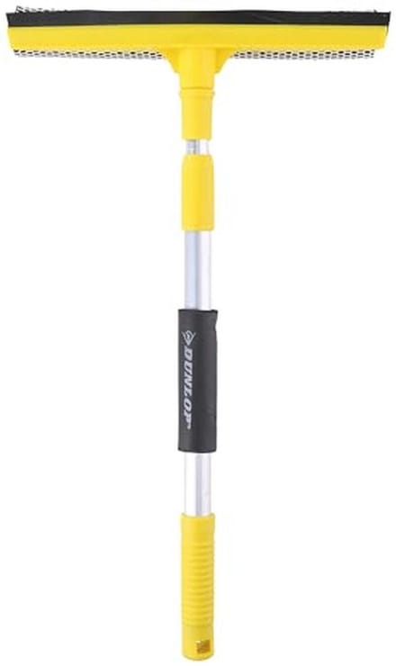 Telescopische raamdouche met handvat - 43-68 cm - trekker/spons - geel