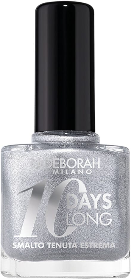 Deborah Milano 10 Days Long, 11 ml, Zilver, Silver, Kleurend, Bescherming, Fles, Borstel
