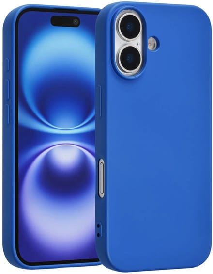Shockproof Backcover - Liquid Silicone Soft Hoesje - Geschikt voor: iPhone 17 - Diepblauw