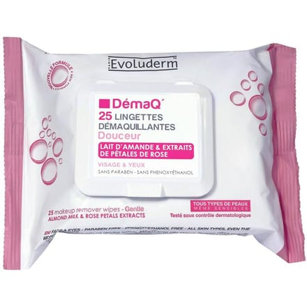 Evoluderm Make Up Remover All Skin Types Cleansing Wipes 25 st