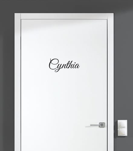Deursticker Met Naam - Cynthia