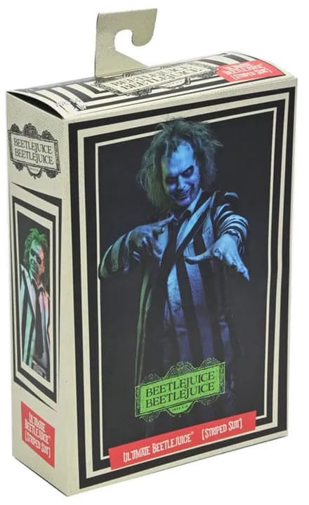 NECA Beetlejuice Beetlejuice Action Figure 7 Scale Ultimate Striped Suit Beetlejuice 18 cm Action Figuur