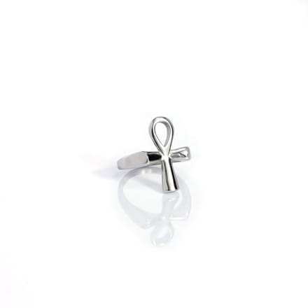 Marenca zilveren heren ankh ring (M)