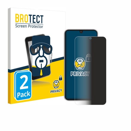 BROTECT - privacy screenprotector voor Samsung Galaxy F17 5G - Folie Beschermfolie Blauwlichtfilter 2 Stuks