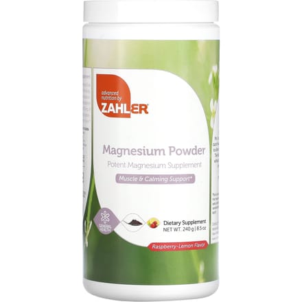 Zahler, Magnesiumpoeder, Framboos-Citroen, 241 g (240 gram)