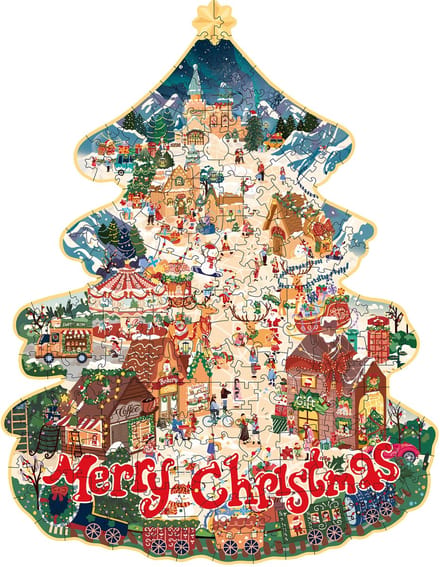 Robotime Christmas Town - Rowood Puzzle Paradise - TA007 - Legpuzzel - Kerst - Puzzels - Cadeautip