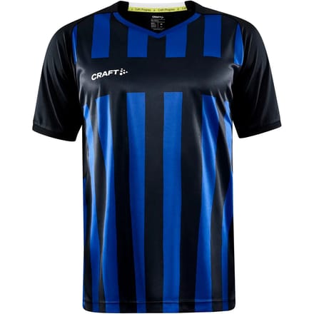 Craft Progress 2.0 Stripe Shirt Korte Mouw Heren - Zwart / Royal | Maat: M