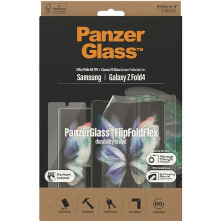 PanzerGlass Anti-Bacterial Case Friendly Screenprotector voor de Samsung Galaxy Z Fold 4