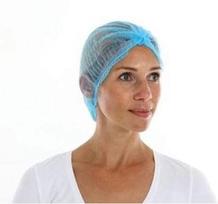 CMT 014 pp non woven baret 53cm clip cap doos 1000st diverse kleuren - Blauw