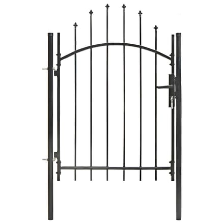 vidaXL - Tuinpoort - Woerden - staal - 1x1m - zwart