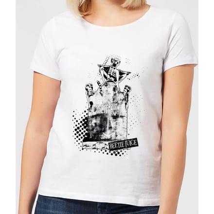 Beetlejuice Here Lies Betelgeuse Women's T-Shirt - White - S - Wit