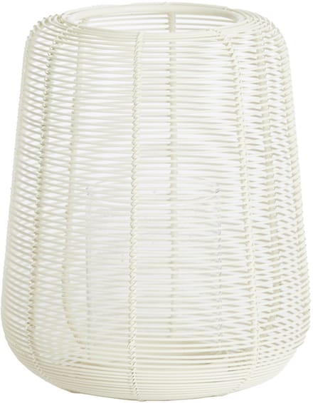 Light & Living windlicht ADETA mat crème met glas – Ø18x21 cm