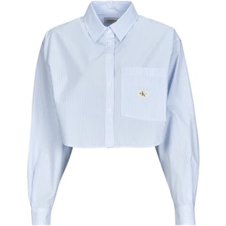 Calvin Klein Jeans  Overhemd WOVEN LABEL CROPPED SHIRT