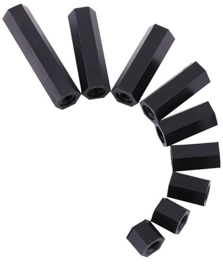Dailygoods - 100 Stuks PA66 M3 Vrouwelijk Hex Schroefdraad Spacers