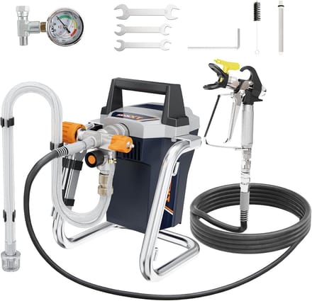 Airless Verfspuitapparaat - Verfspuitpistool Systeem - Muren Deuren Tuin - Met Drukmeter - 8 kg