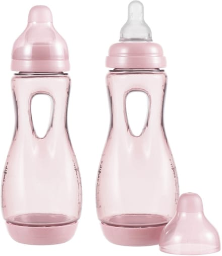 Difrax Babyfles Handgreep - 240 ml - Wit - 2 Stuks - Anti Koliek