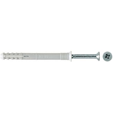 Fischer Hammerfix N 8 x 80/40 S with countersunk head gvz (100 pcs.)