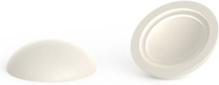 10 stuks - Afdekkapjes voor schroeven - Mat - 14,5mm - Crèmewit - RAL 9001